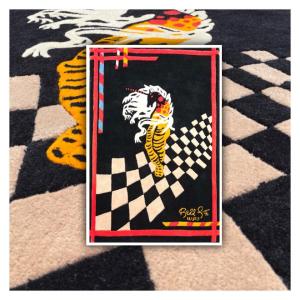 Art Deco Carpet Lady Unicorn Tapestry