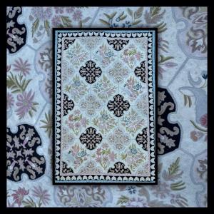 European Embroidered Rug 257x176 Cm