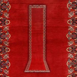 Red Carpet* Important Persian Keshan Gallery Carpet. 472x94 Cm