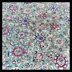 Large Emerald Tabriz Persian Rug XXl. 520x350cm