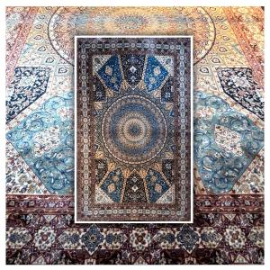 Persian Mechanical Silk Rug Ghom 180x120 Cm