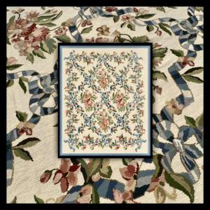French Petit Point Rug 374x320 Cm