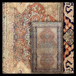 Old Persian Keshan Rug Around 1900