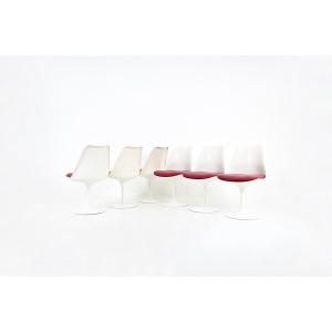 Set Of 6 Tulip Chairs By Eero Saarinen For Knoll International, 1970s