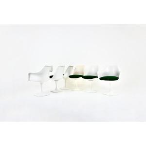 Set Of 6 Tulip Chairs By Eero Saarinen For Knoll International, 1970s