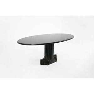 Oval Dining Table "argo" By Carlo Scarpa For Simon Gavina, 1970s