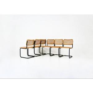 Set Of 6 Style B32 Dining Chairs By Marcel Breuer