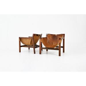 Safari Armchairs By Carlo Hauner For Forma, 1970s, Set Of 2