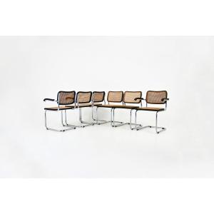 Set Of 6 Dining Chairs Style B32 By Marcel Breuer