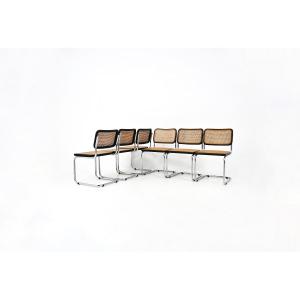 Set Of 6 Marcel Breuer B32 Dining Chairs