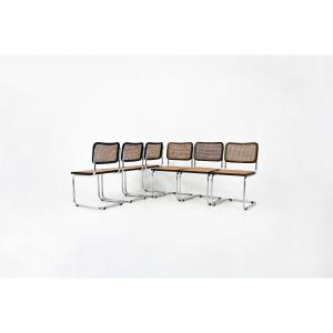 Set Of 6 Marcel Breuer Style B32 Dining Chairs