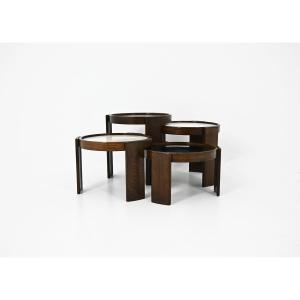 Nesting Tables Model 780 By Gianfranco Frattini For Cassina, 1960s