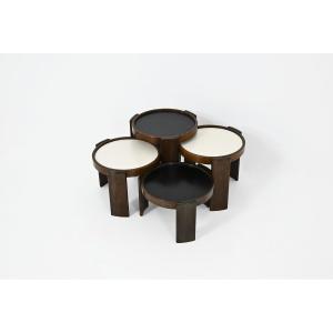 Set Of 4 Nesting Tables Model 780 By Gianfranco Frattini For Cassina, 1960s