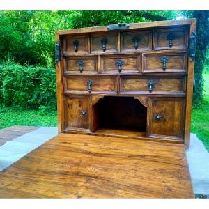 Large 17th Cty Colonial Spanish Cabinet / Burgueno