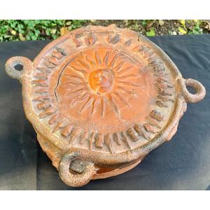 Archeologia Important Mayan Terracotta Cover Guatemala