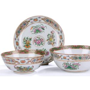 3 Chinese Porcelain For The Middle Eastern Market 19th Century 