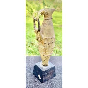 Archaeology Roman Period: Delicate & Very Lightweight Glassware With Openwork Handle