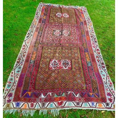 Very Large Kilim Anatolia 2nd Half Of The 19th S