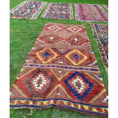 Very Large Kilim Anatolia Middle XIXth Cty