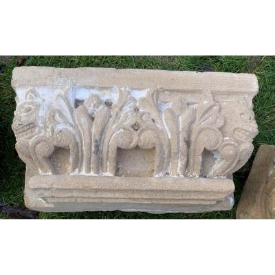4 Stone Carved Architectural Marquee Fantastic Bestiary
