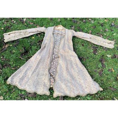 Silk Embroidered Gold Thread Interior Jacket Turkey XIXth