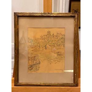 Saint Gervais From The Seine, Paris, Jules Merle, 1920