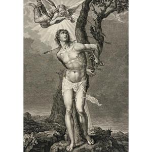 Saint Sebastian, Sodoma, Etching