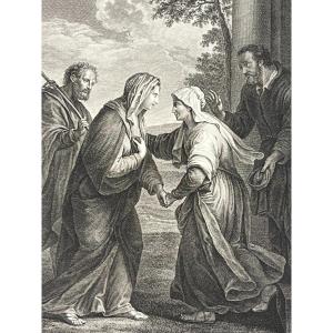 The Visitation Of The Virgin, Morandini, Etching
