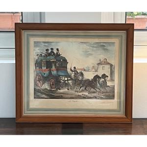 Antique Lithograph – “the Twins” – Circa 1830