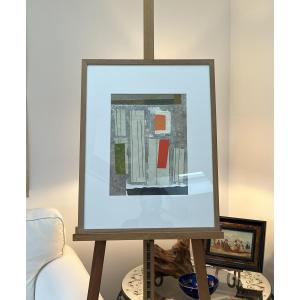 Abstract Composition – Henderson – Collage On Paper – 1970s