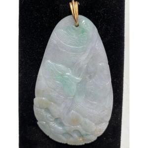 Jade And Gold Pendant 1950