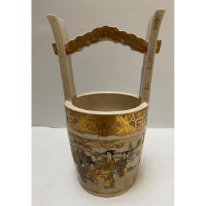 Satzuma Earthenware Japan Water Pot