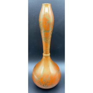 Japanese Patinated Bronze Vase 1900