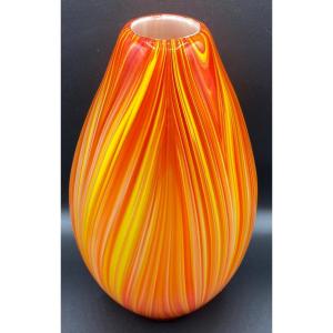 Missoni - Murano Vase In Crystal Triple Layers Circa 1970/80