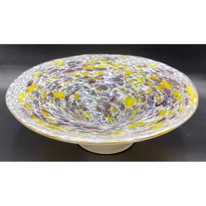 Double Layer Blown Glass Cup By Clichy Circa 1920