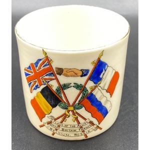 Commemorative Porcelain Glass Circa 1950 By Wh Goss