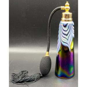 1950s/60s Iridescent Multi-layered Glass Spray Bottle