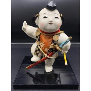Subject In Japanese Carved Lacquered Wood Circa 1920