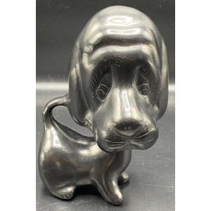 Glazed Terracotta Dog Around 1960