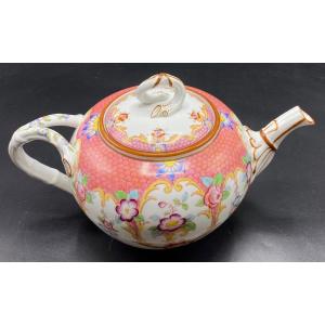 Sarreguemines Porcelain Teapot Circa 1900 “minton” Model