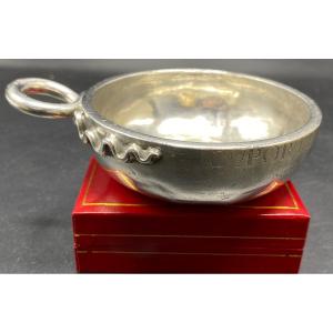 Taste-wine In Sterling Silver XVIIIth (1781) Riom Mathieu Vincent Delarbre