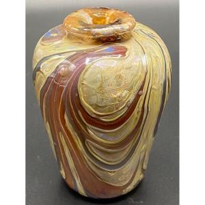 Multi-layered Glass Soliflore By Raymond Dated 1981