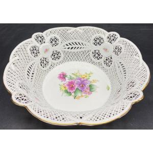 Enamelled Openwork Porcelain Cup, Manufacture Boan Romania Circa 1960/70