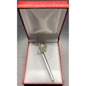 English Sterling Silver Brooch Circa 1900