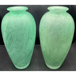 Pair Of Multi-layer Vases, French Around 1920/30
