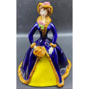 Subject In Russian Glazed Terracotta Around 1950/60