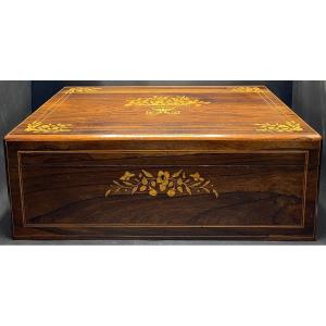 Large 19th French Marquetry Box