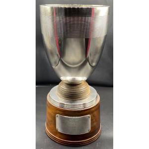 Large And Big Silver Metal Cup From Christofle And Luc Lanelcirca 1930