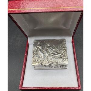 1920s European Sterling Silver Pill Box 