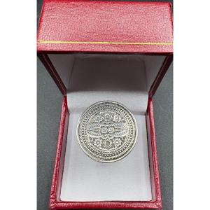 1980s Egyptian Solid Silver Ring